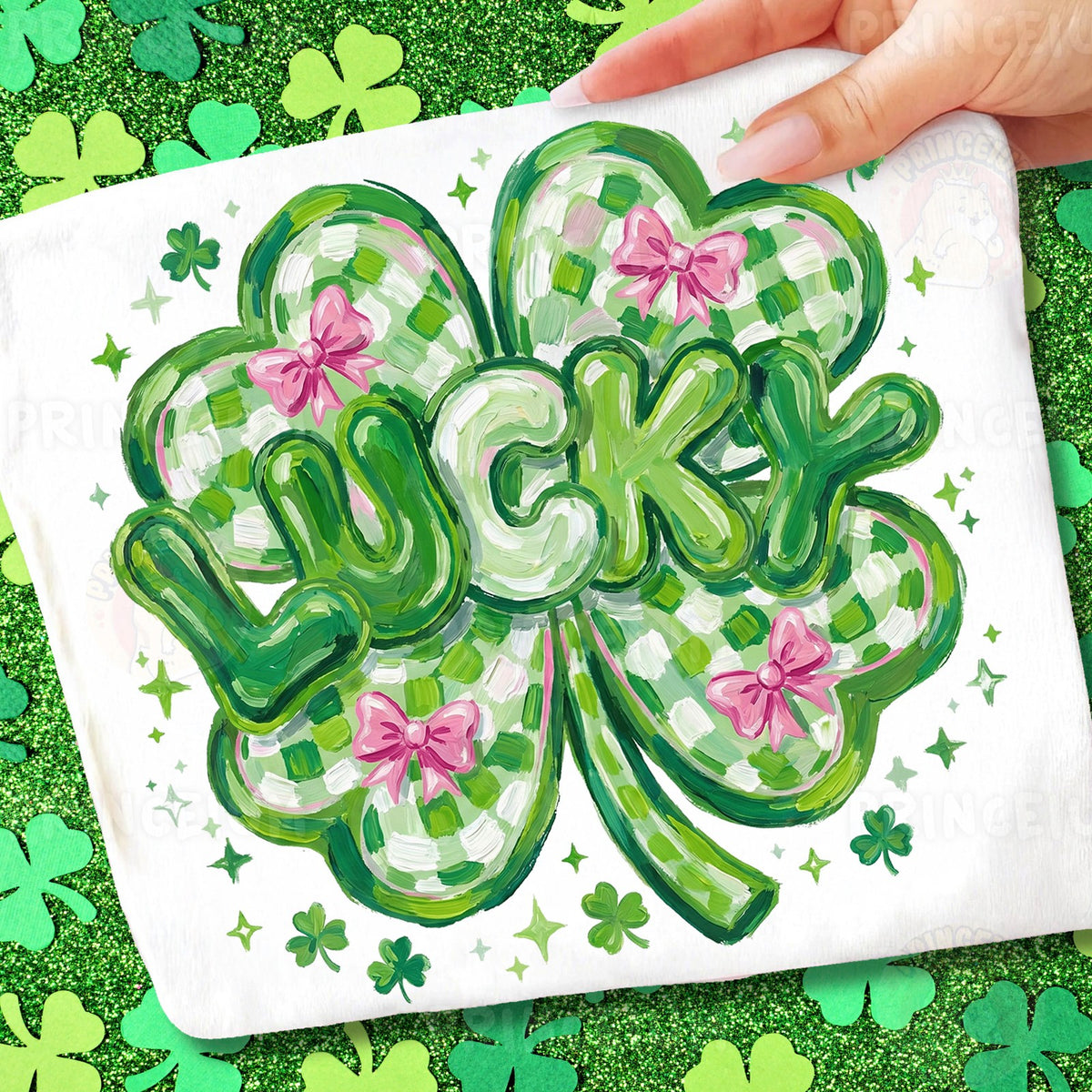 Lucky Checkered Shamrock
