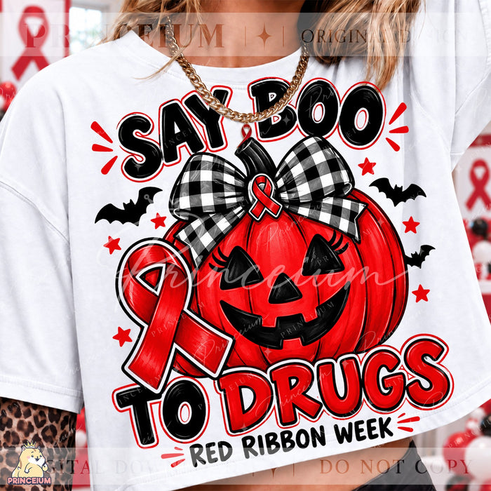 Say Boo to Drugs Pumpkin