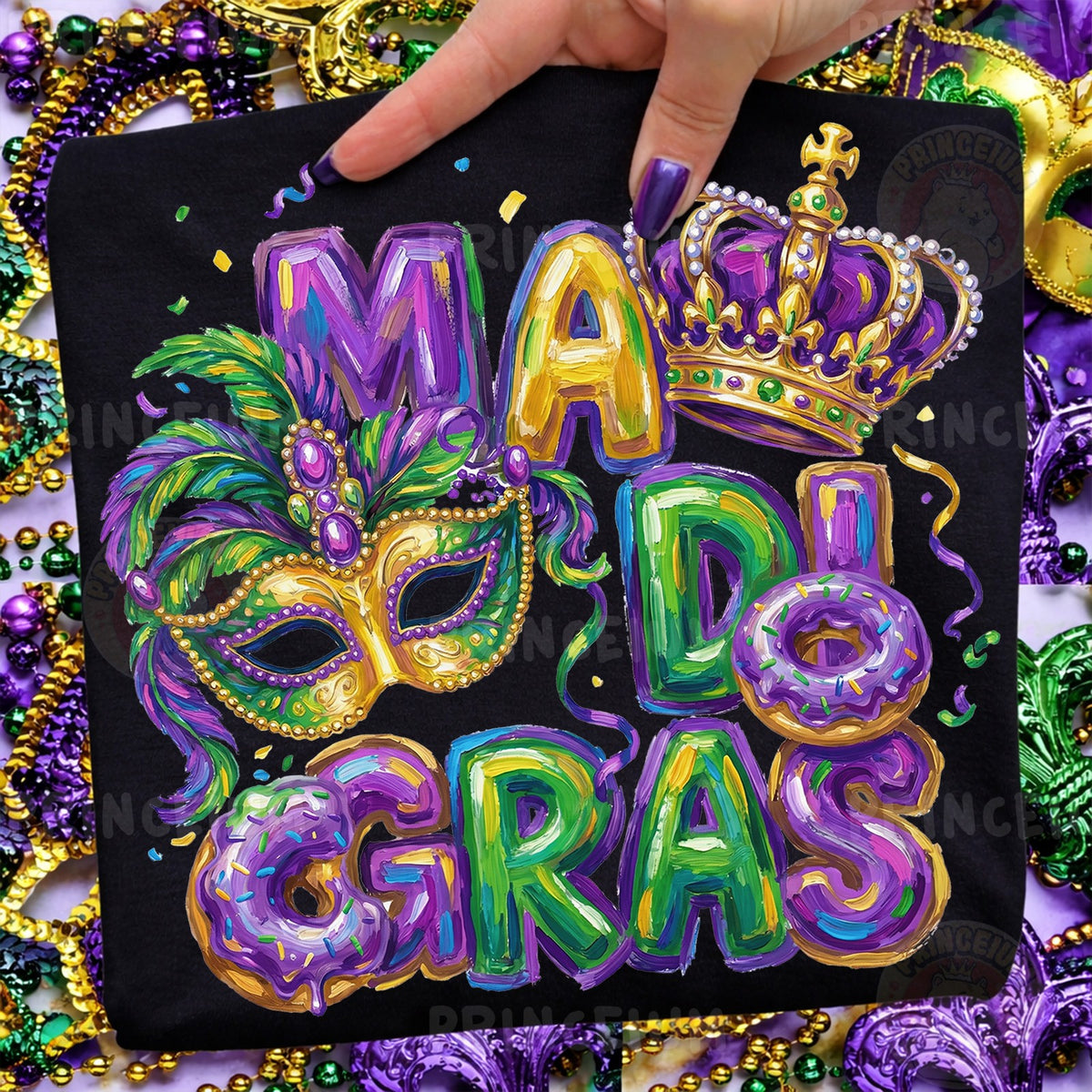 Mardi Gras Mask & Crown