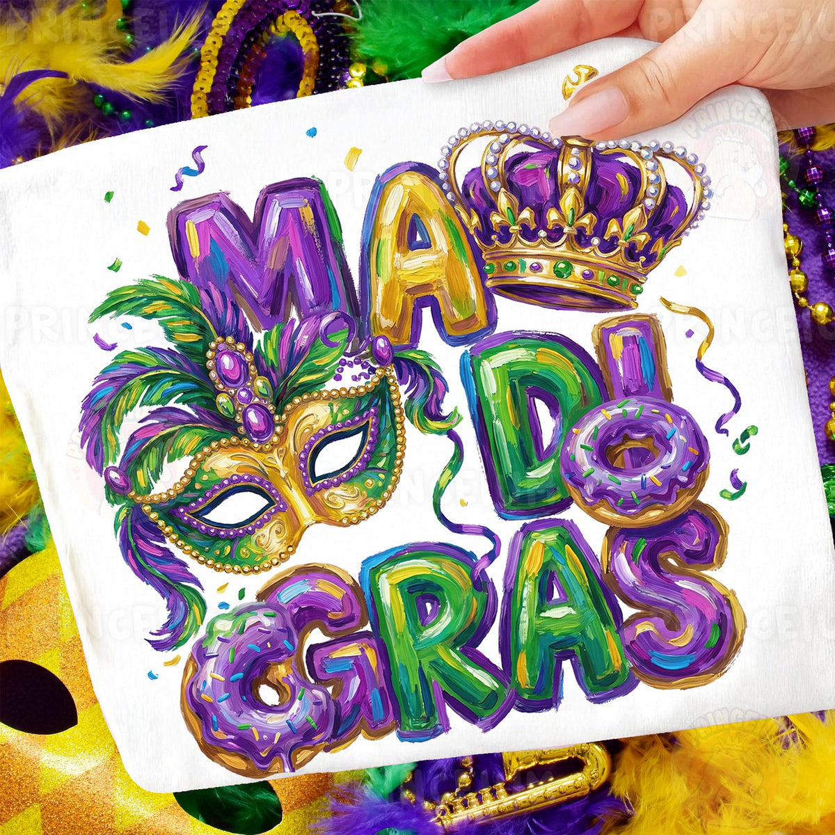 Mardi Gras Mask & Crown