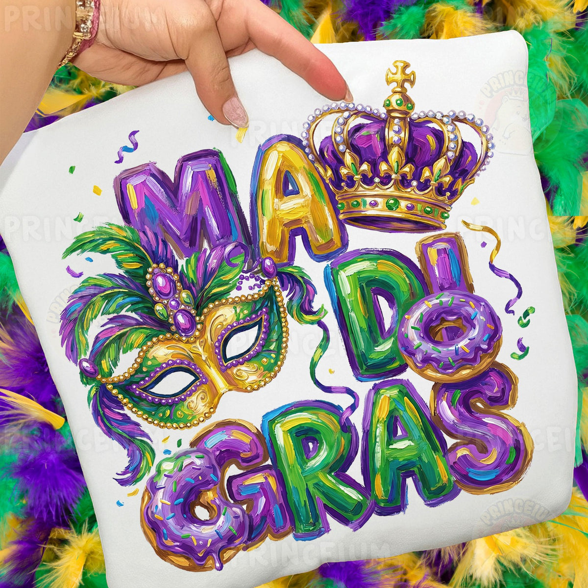 Mardi Gras Mask & Crown