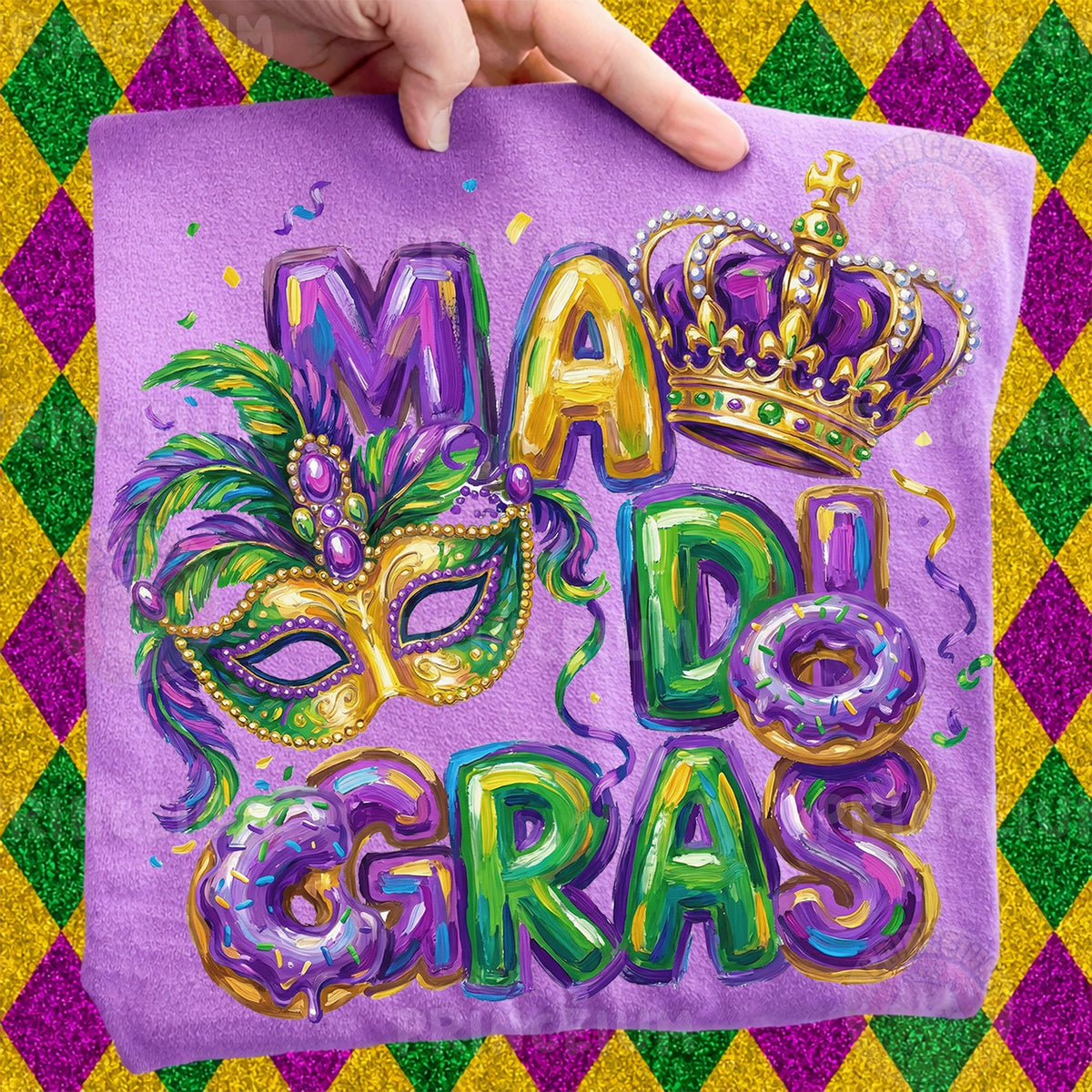 Mardi Gras Mask & Crown