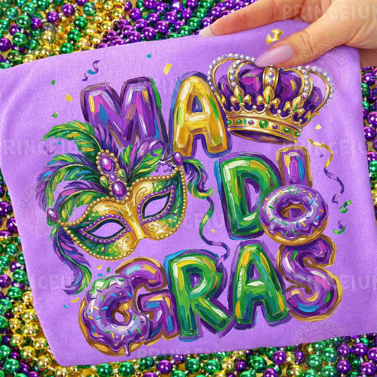 Mardi Gras Mask & Crown