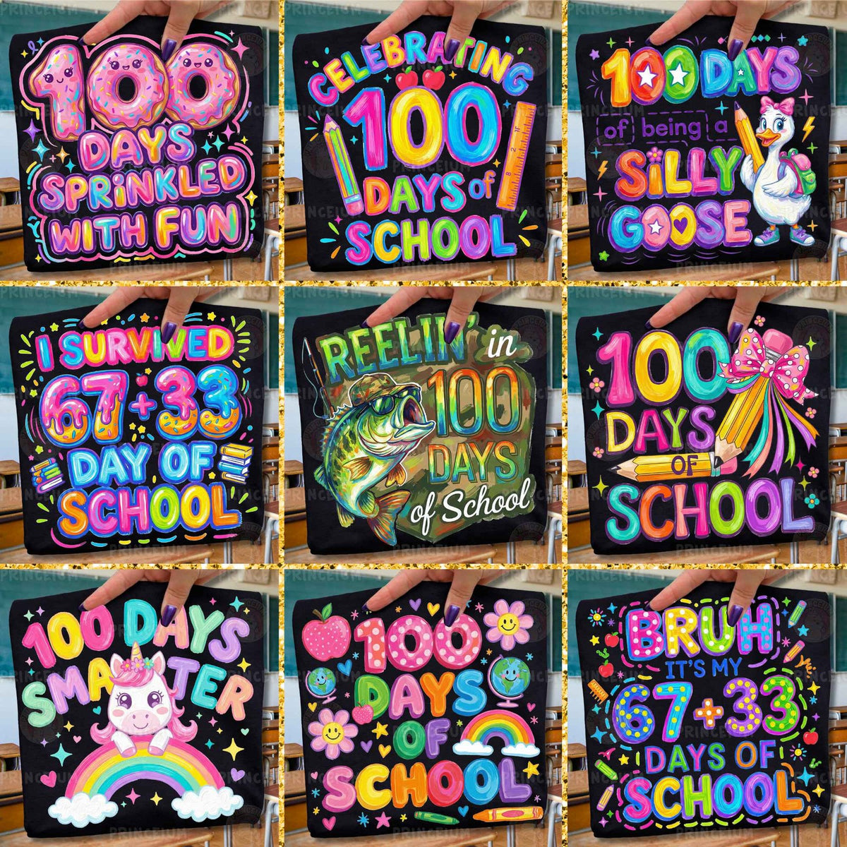 Silly Goose & Unicorn 100 Days Bundle