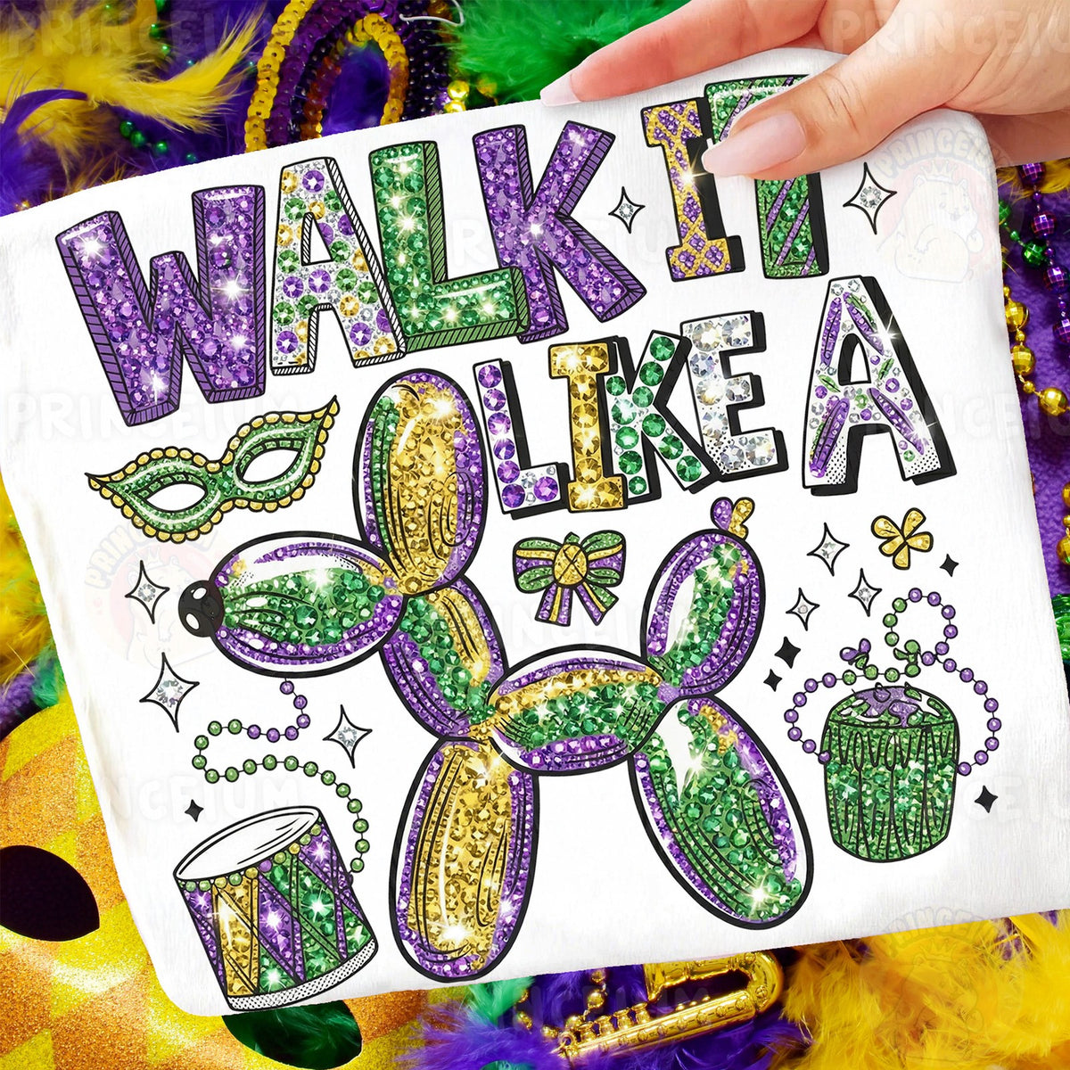 Walk It Like A Mardi Gras Dog
