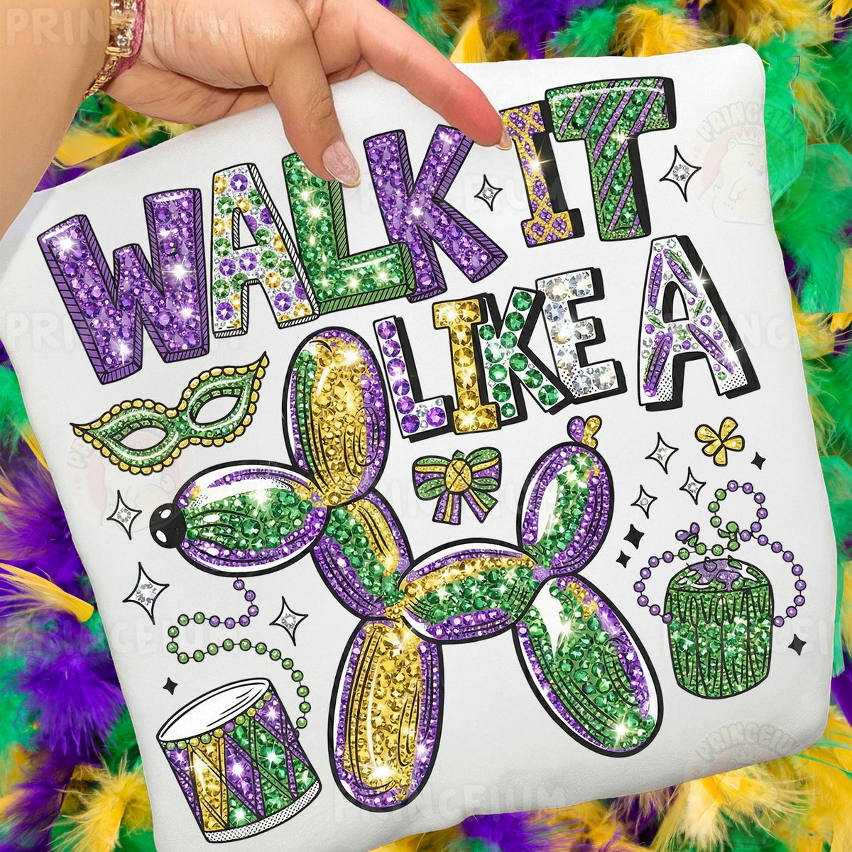 Walk It Like A Mardi Gras Dog