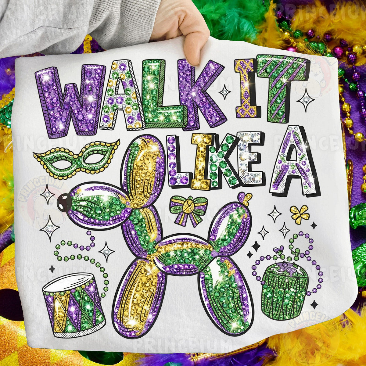 Walk It Like A Mardi Gras Dog