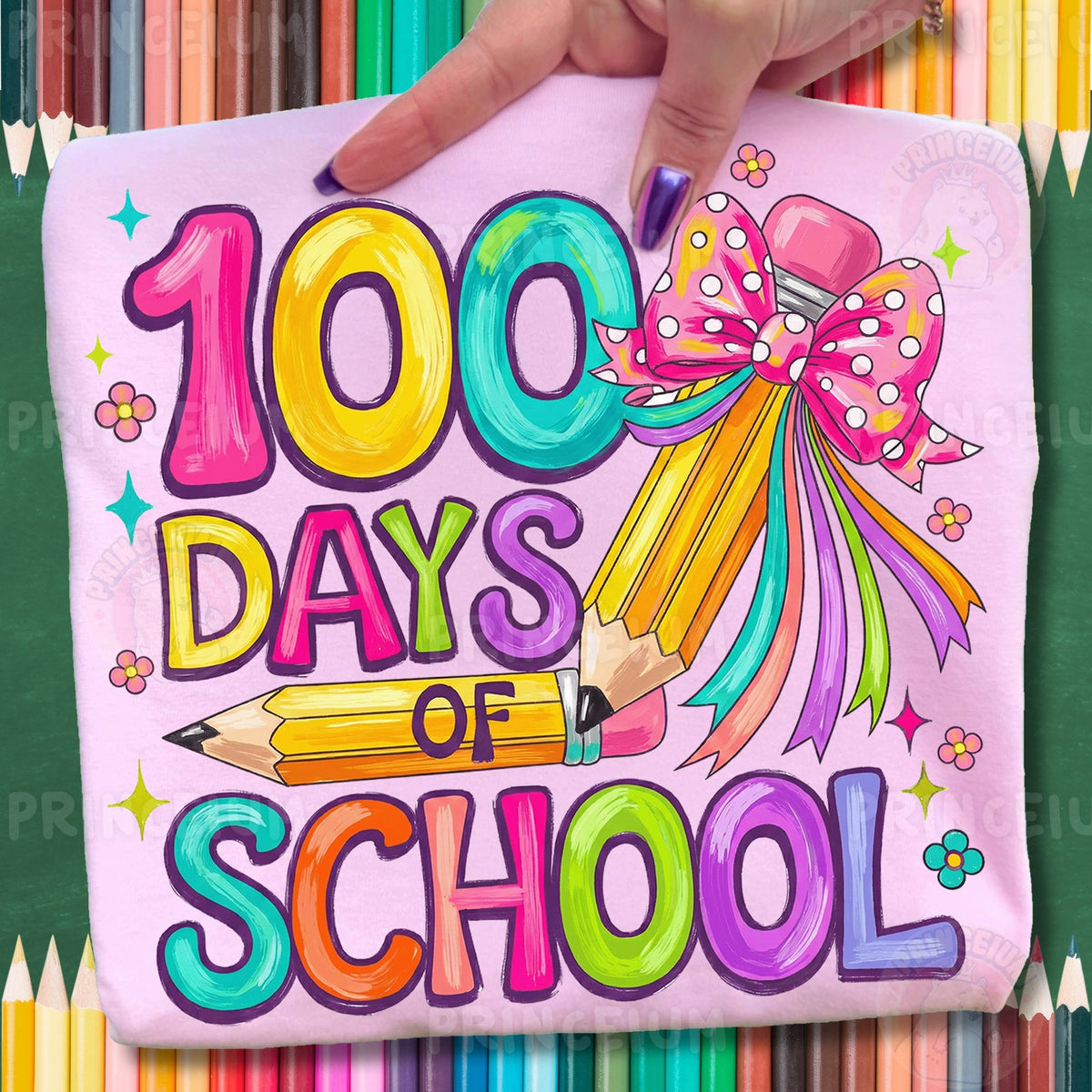 100 Days of School Pencil