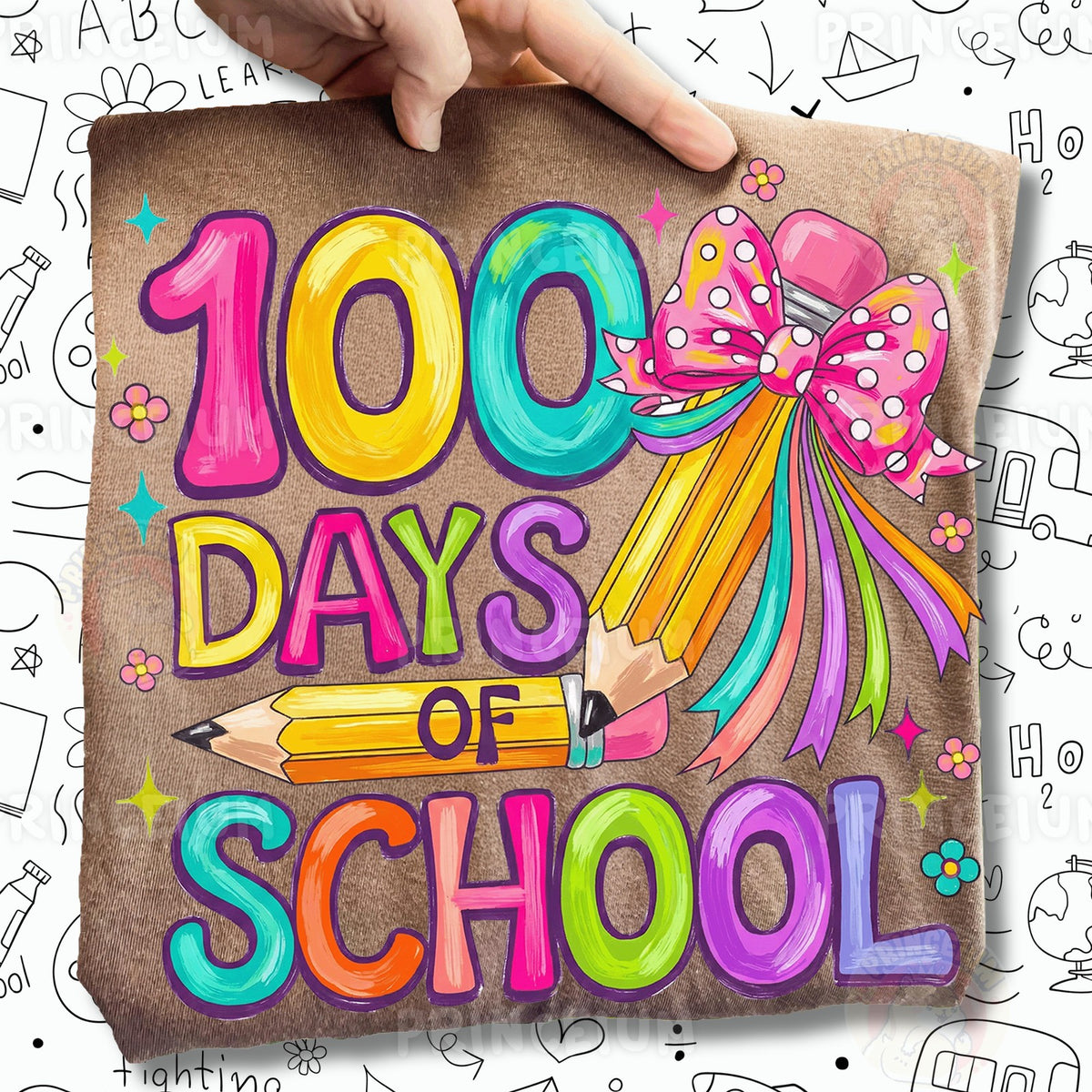 100 Days of School Pencil
