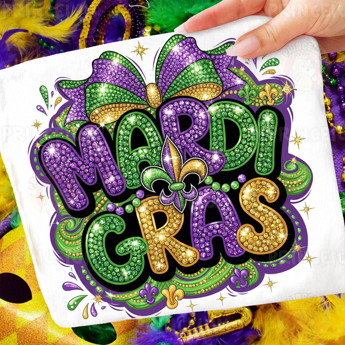 Mardi Gras Rhinestone Bling