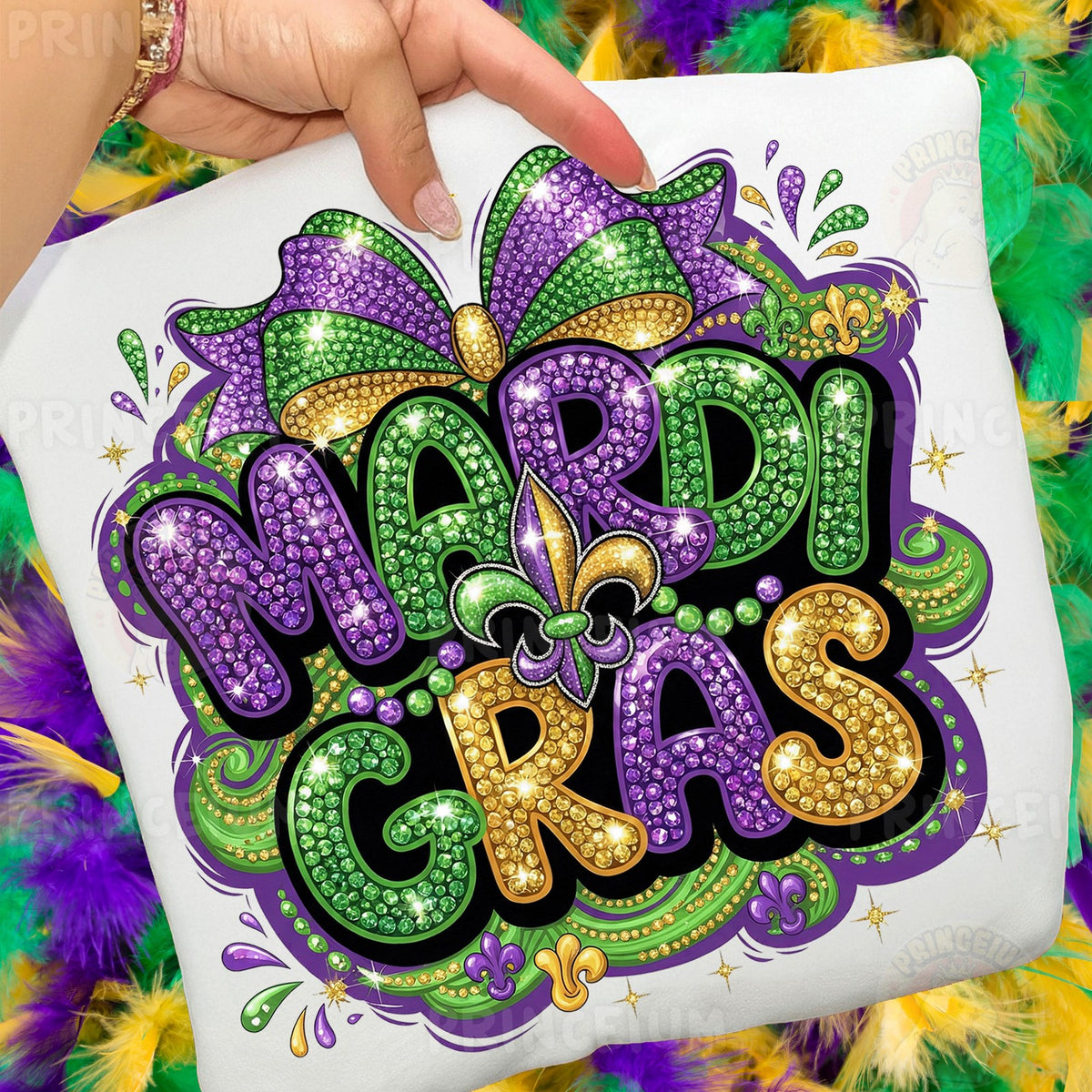 Mardi Gras Rhinestone Bling
