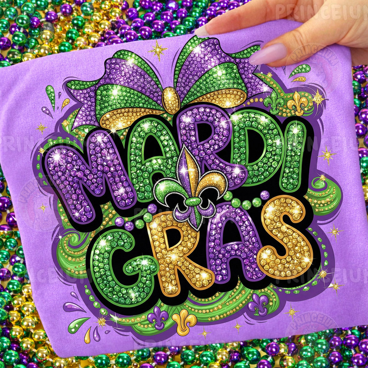 Mardi Gras Rhinestone Bling