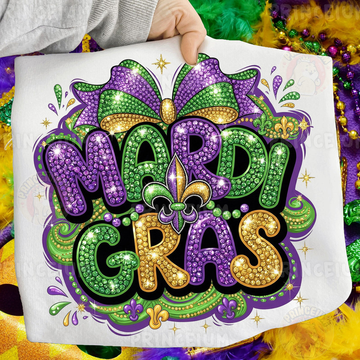 Mardi Gras Rhinestone Bling