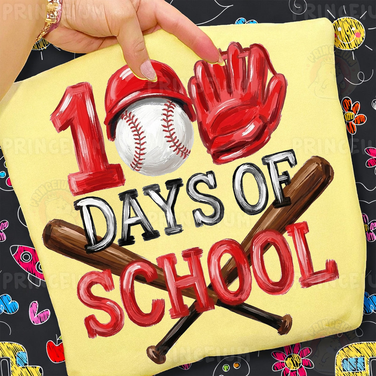 100 Days of School Baseball