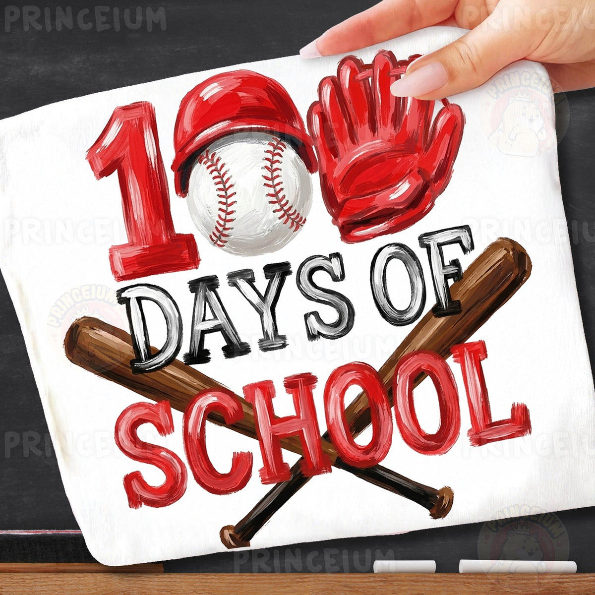 100 Days of School Baseball