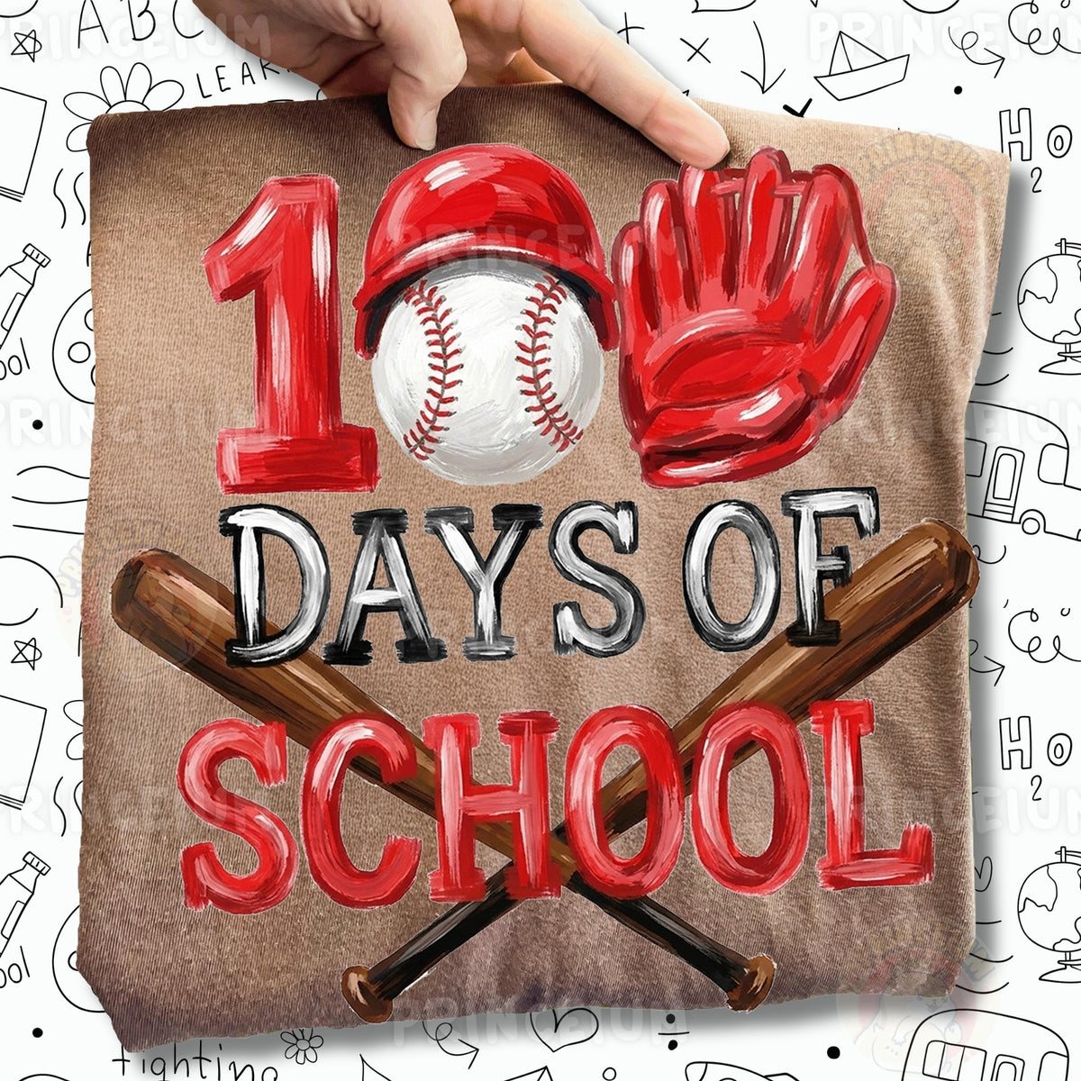 100 Days of School Baseball