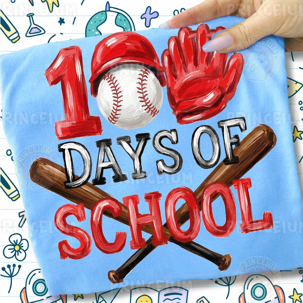 100 Days of School Baseball