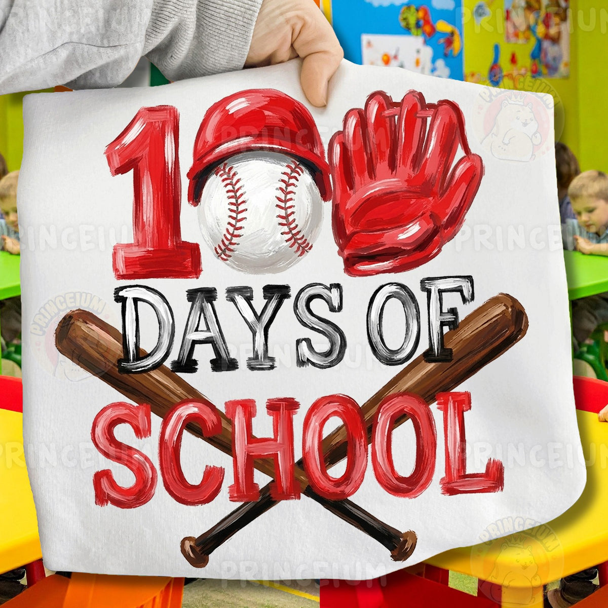 100 Days of School Baseball
