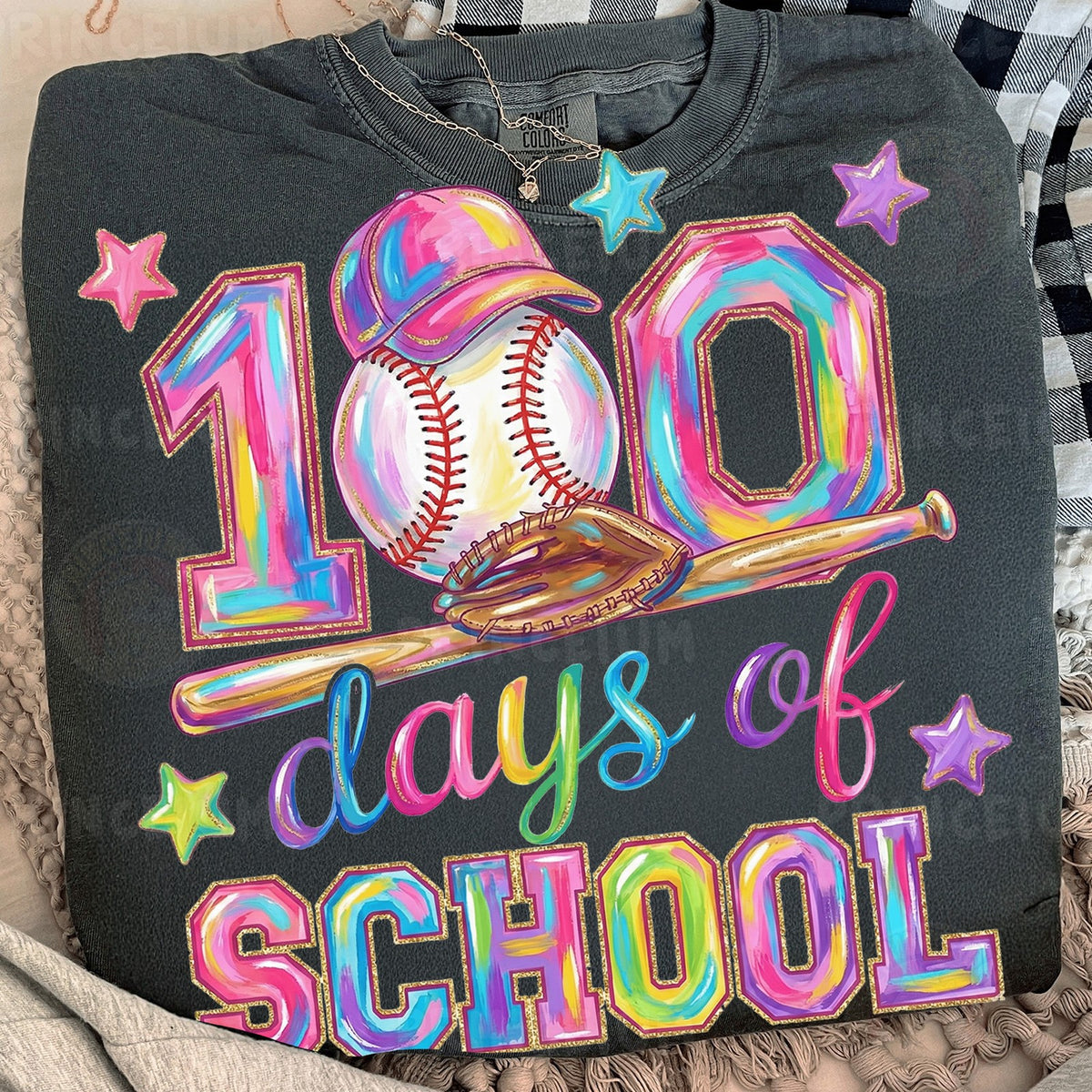100 Days of School Baseball