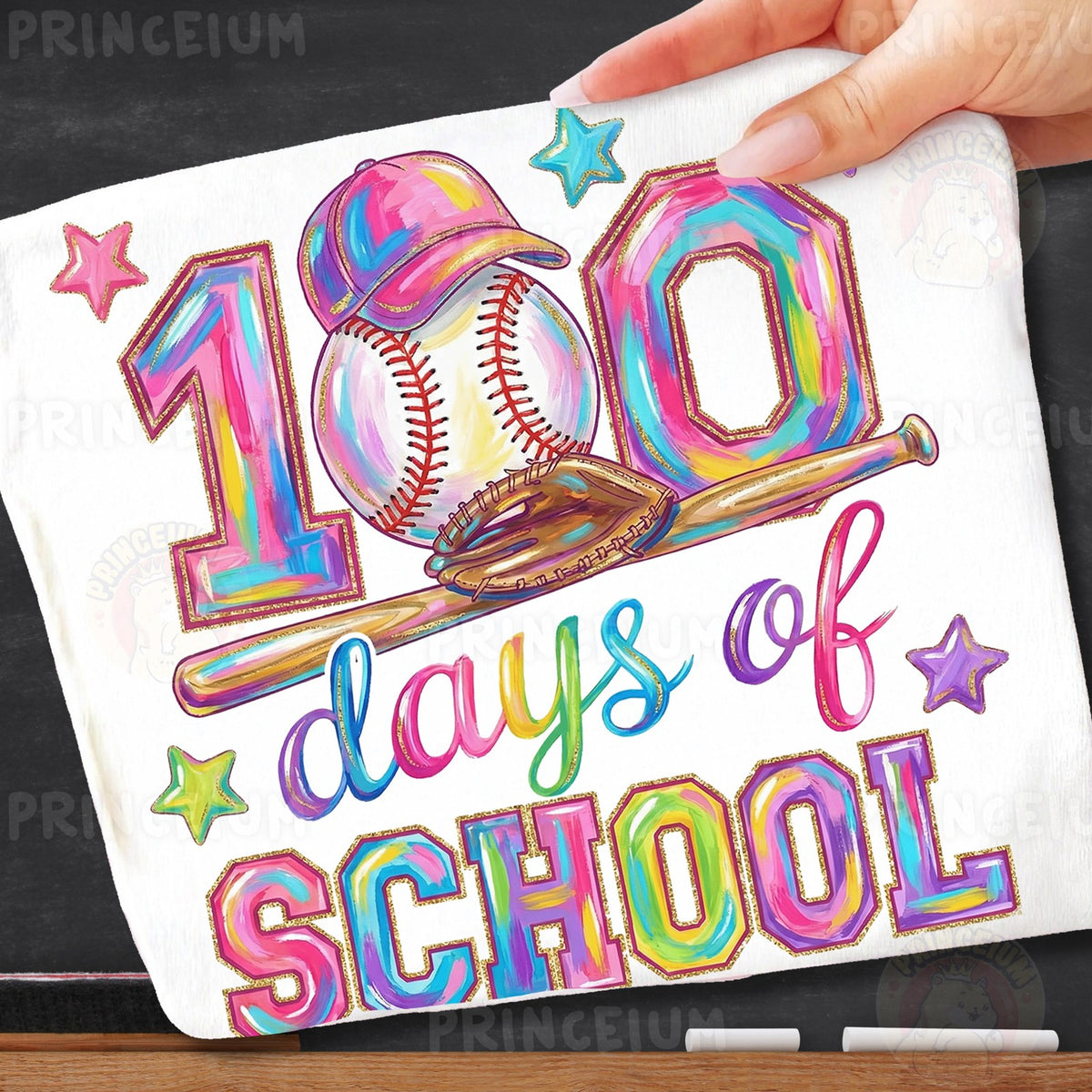 100 Days of School Baseball