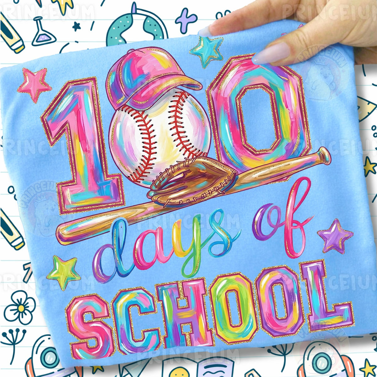 100 Days of School Baseball