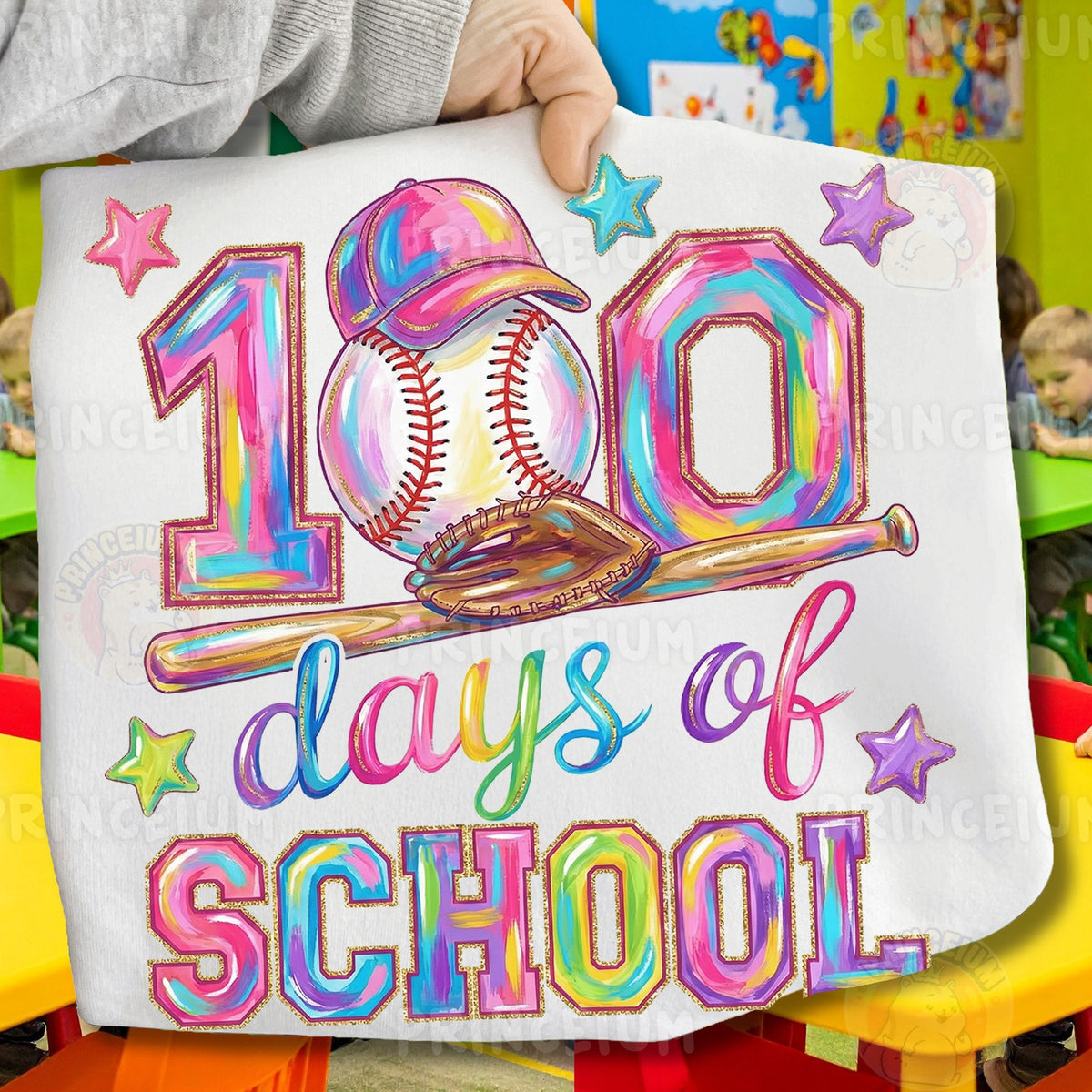 100 Days of School Baseball
