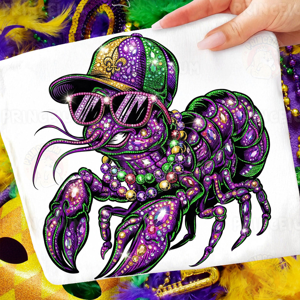 Bling Mardi Gras Crawfish