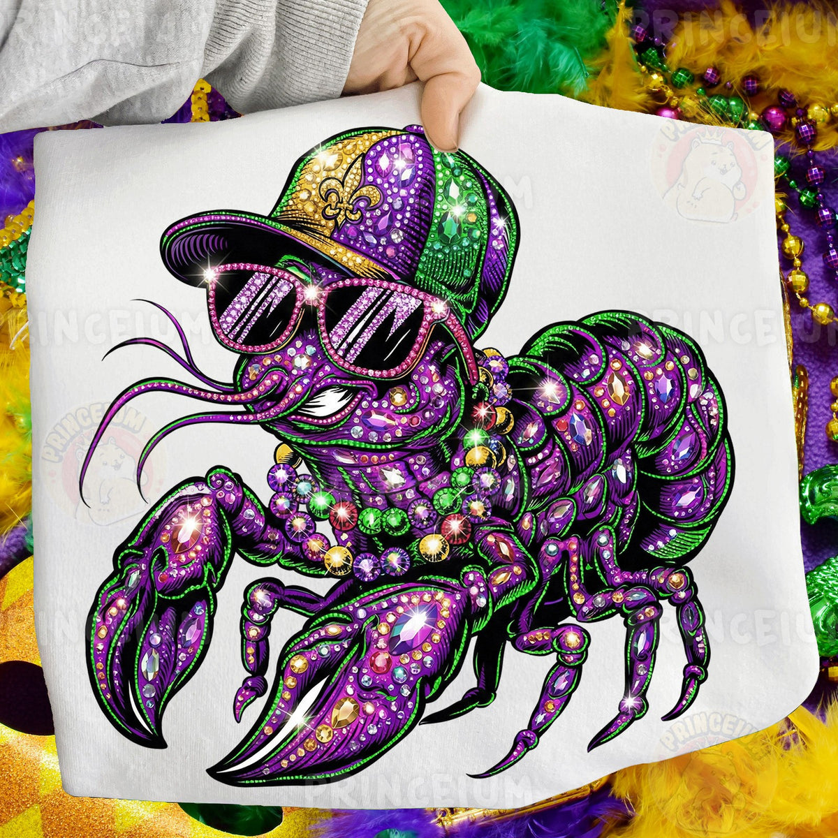 Bling Mardi Gras Crawfish