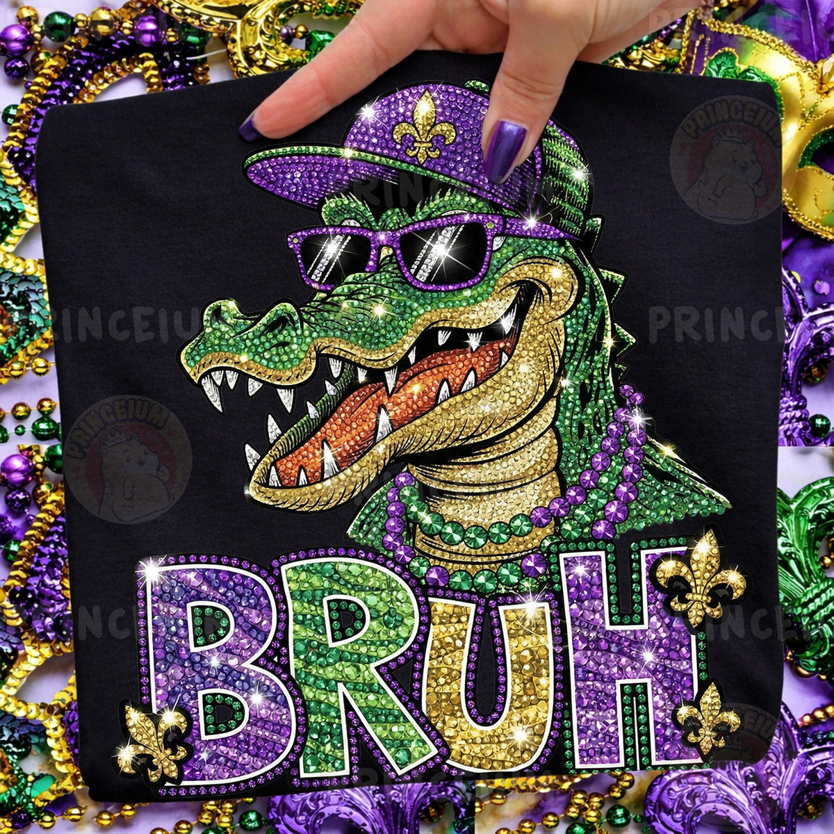 Mardi Gras Gator Bruh