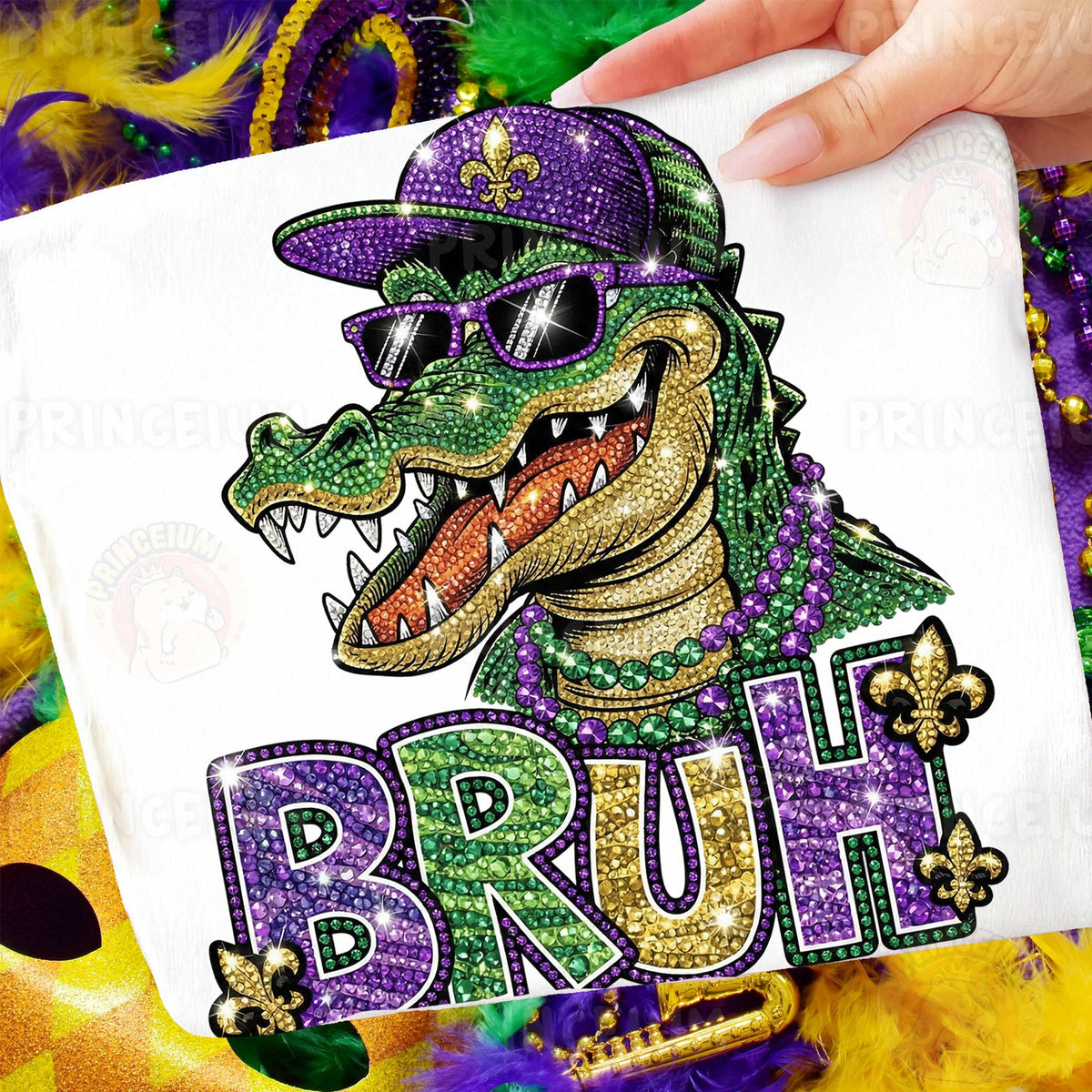 Mardi Gras Gator Bruh
