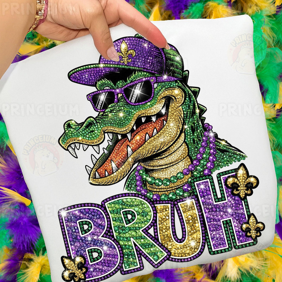 Mardi Gras Gator Bruh