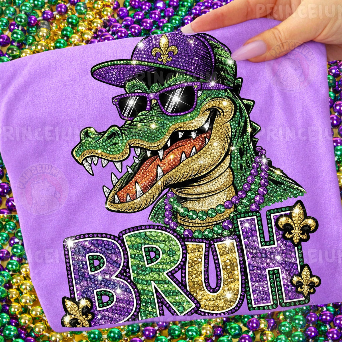 Mardi Gras Gator Bruh