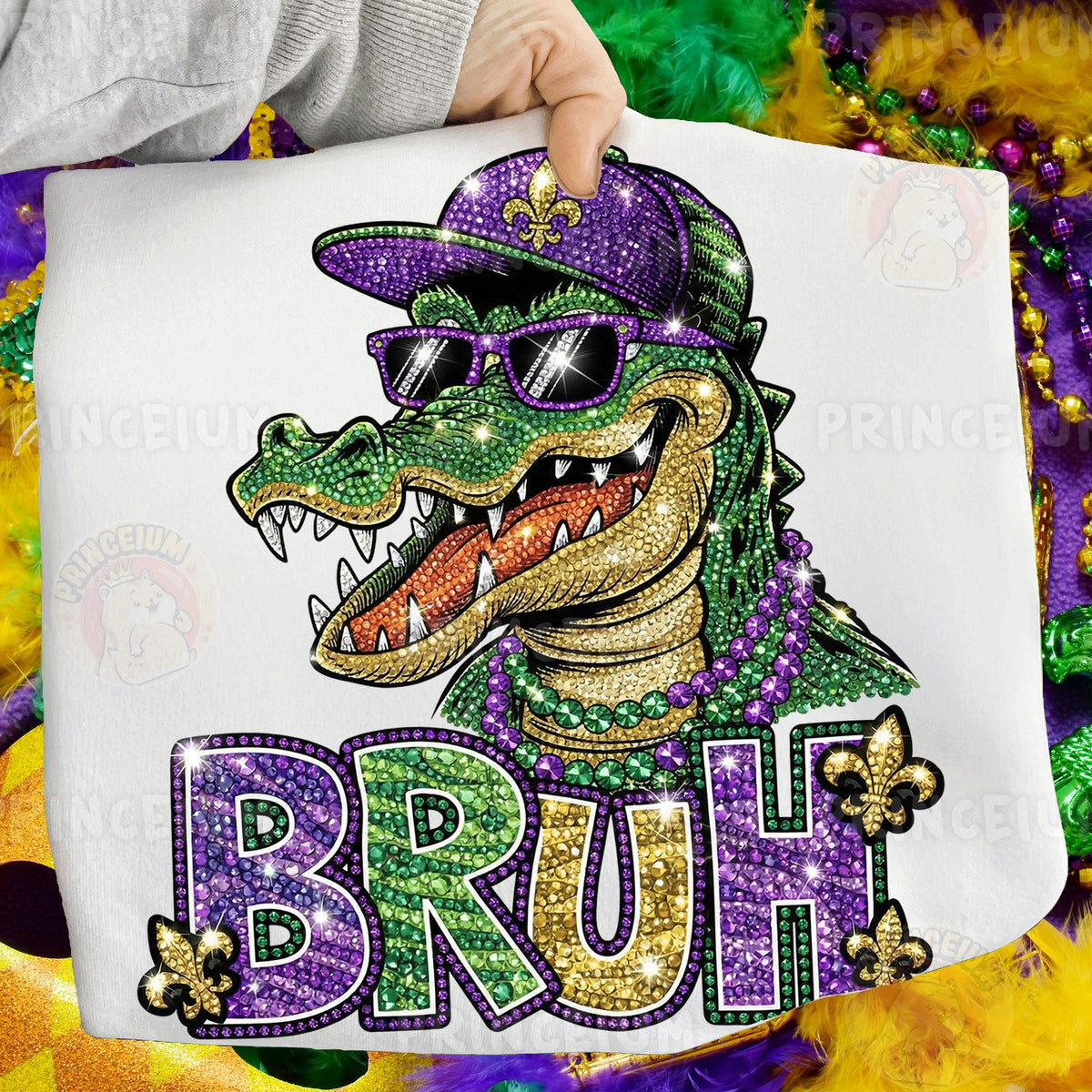 Mardi Gras Gator Bruh