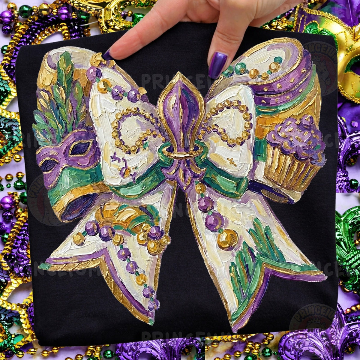 Mardi Gras Coquette Bow