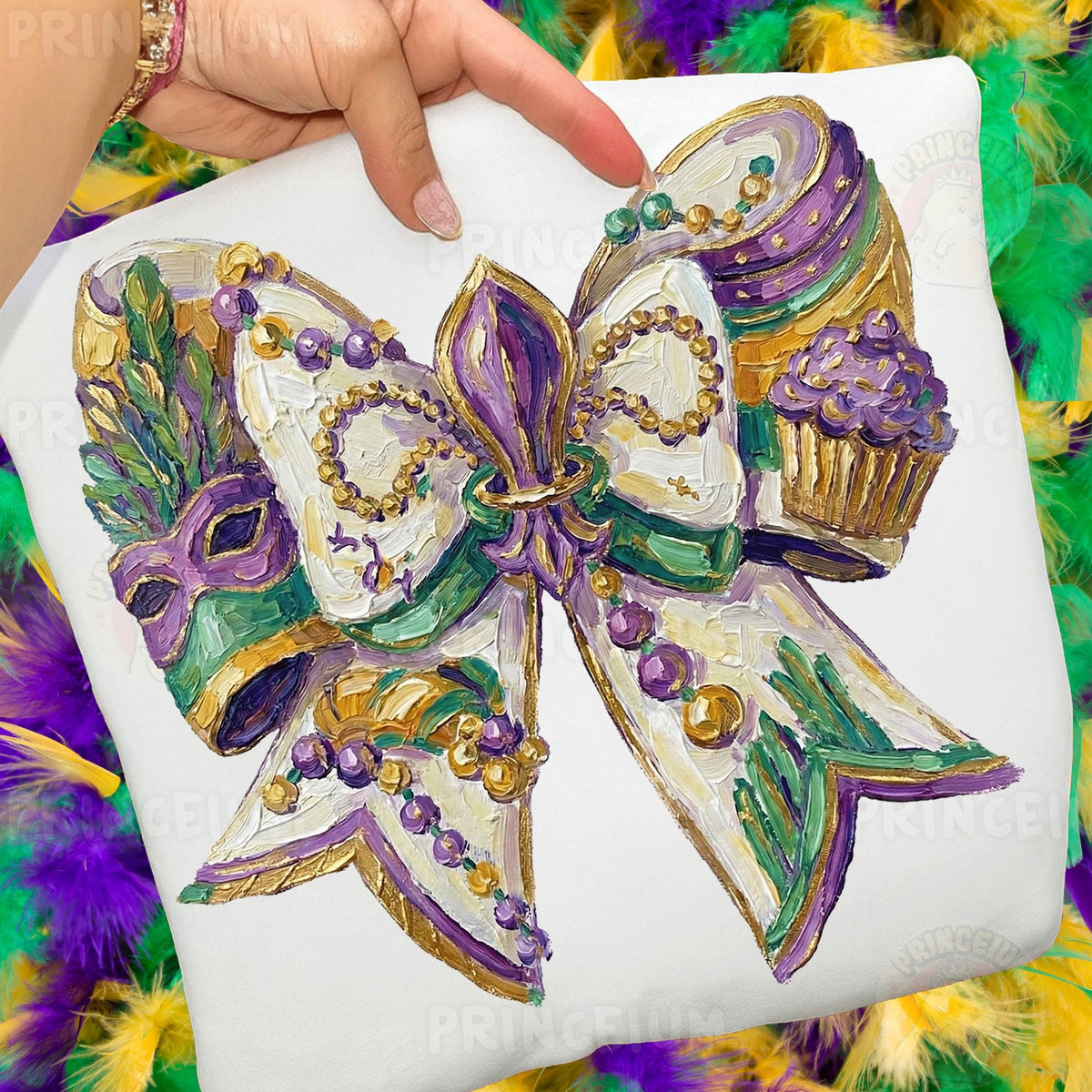 Mardi Gras Coquette Bow