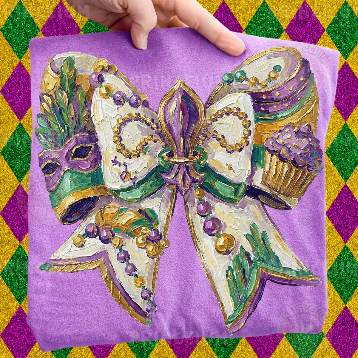 Mardi Gras Coquette Bow