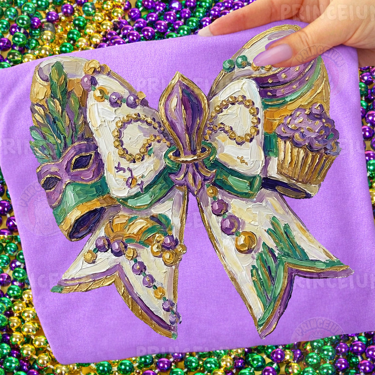 Mardi Gras Coquette Bow