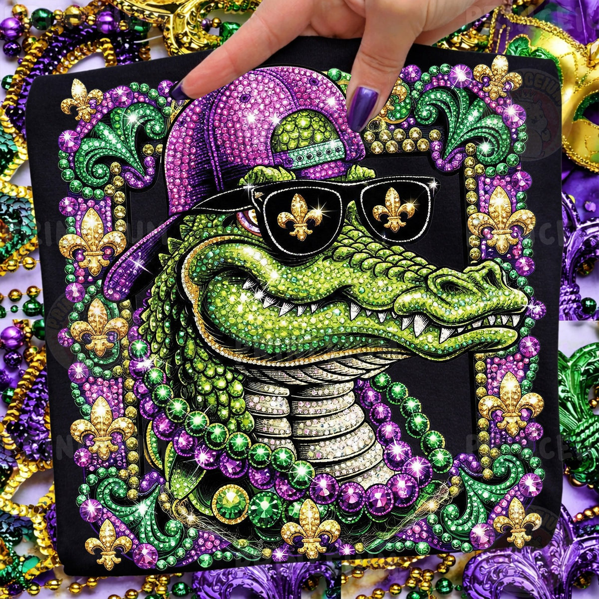 Cool Mardi Gras Gator