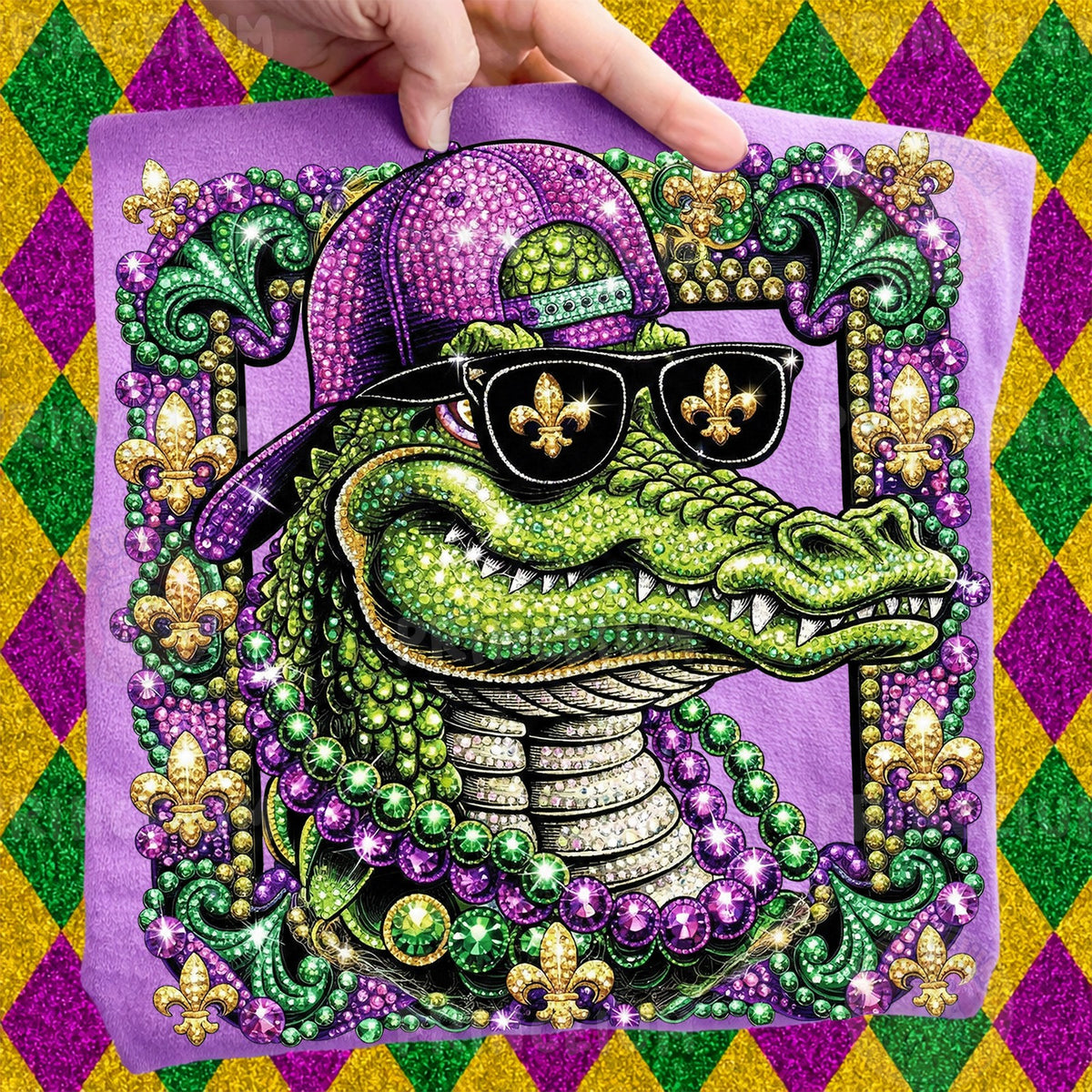 Cool Mardi Gras Gator