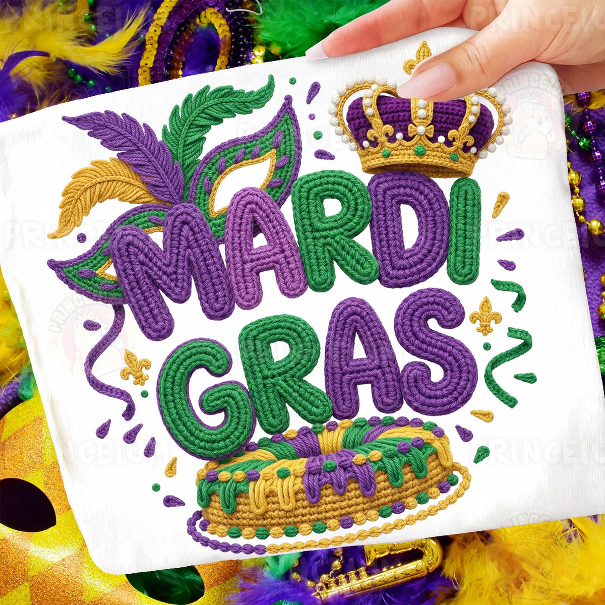 Crochet Mardi Gras Crown