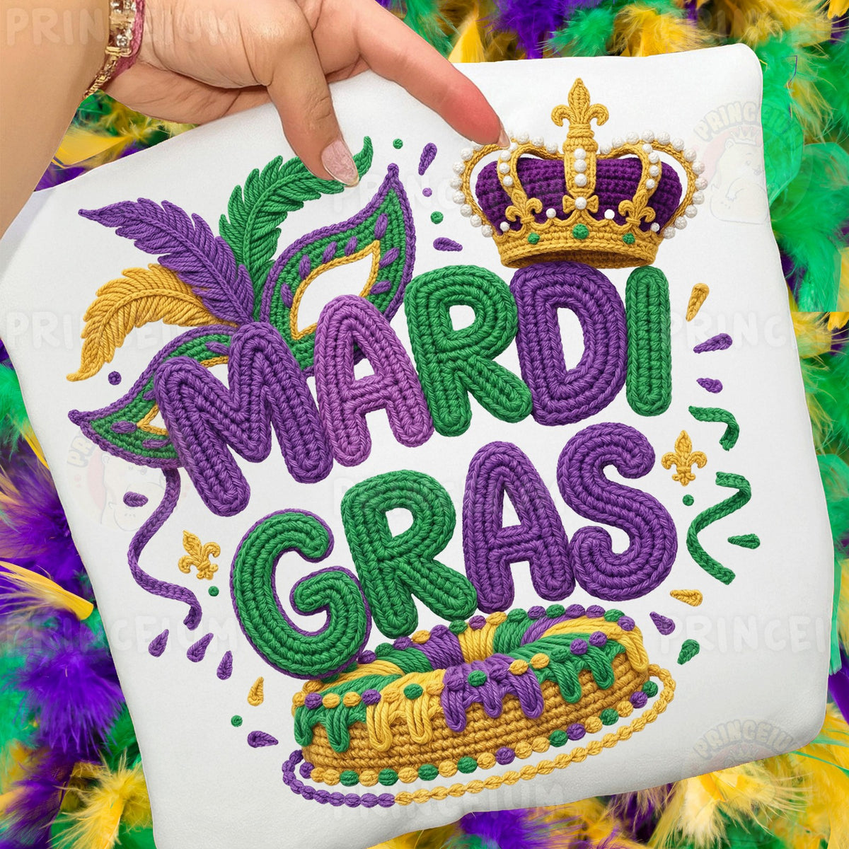 Crochet Mardi Gras Crown