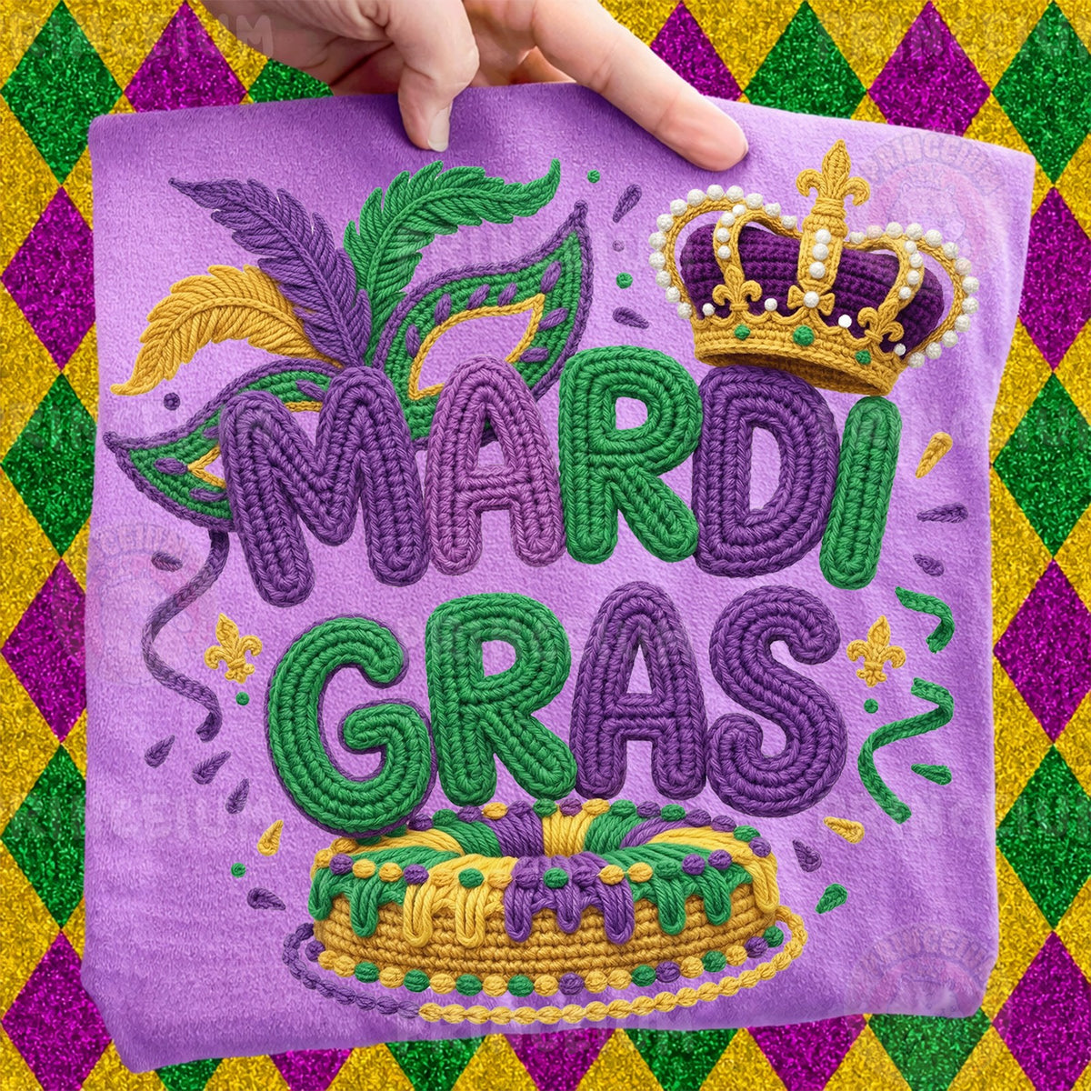 Crochet Mardi Gras Crown