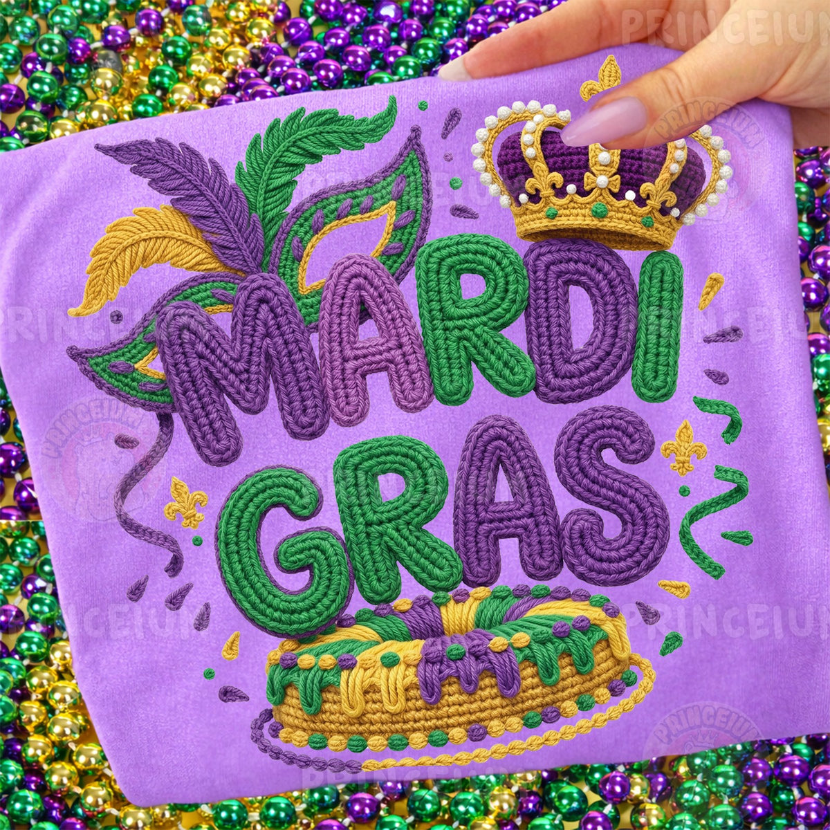 Crochet Mardi Gras Crown