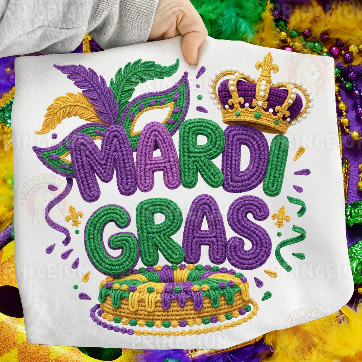 Crochet Mardi Gras Crown