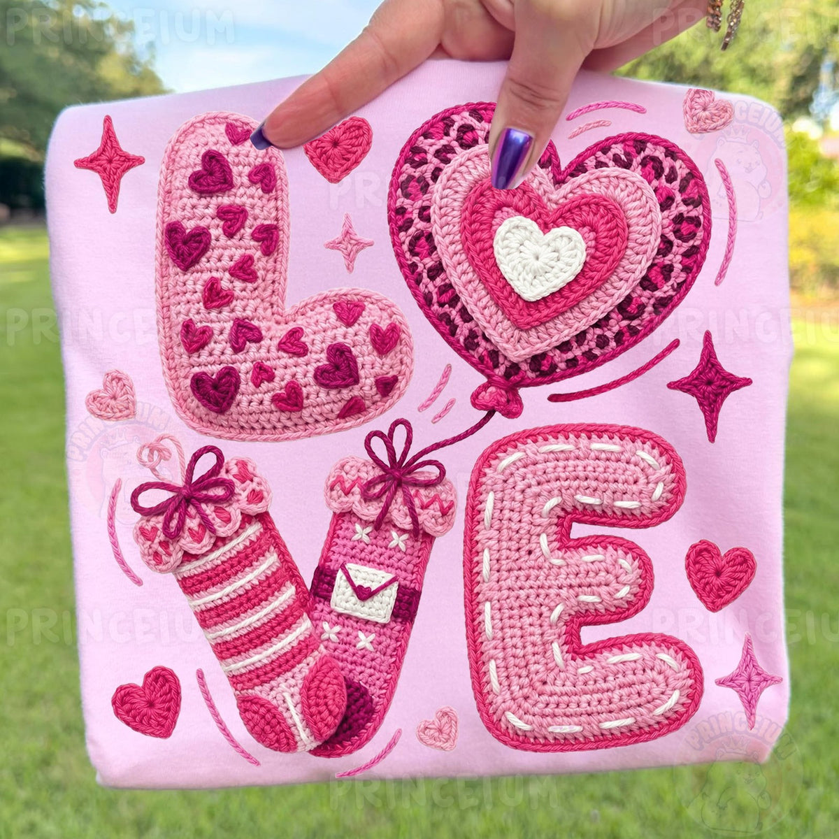 Crochet LOVE Valentine Hearts