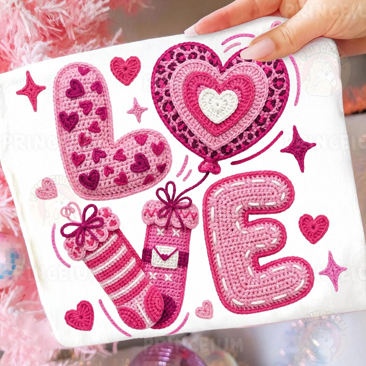 Crochet LOVE Valentine Hearts