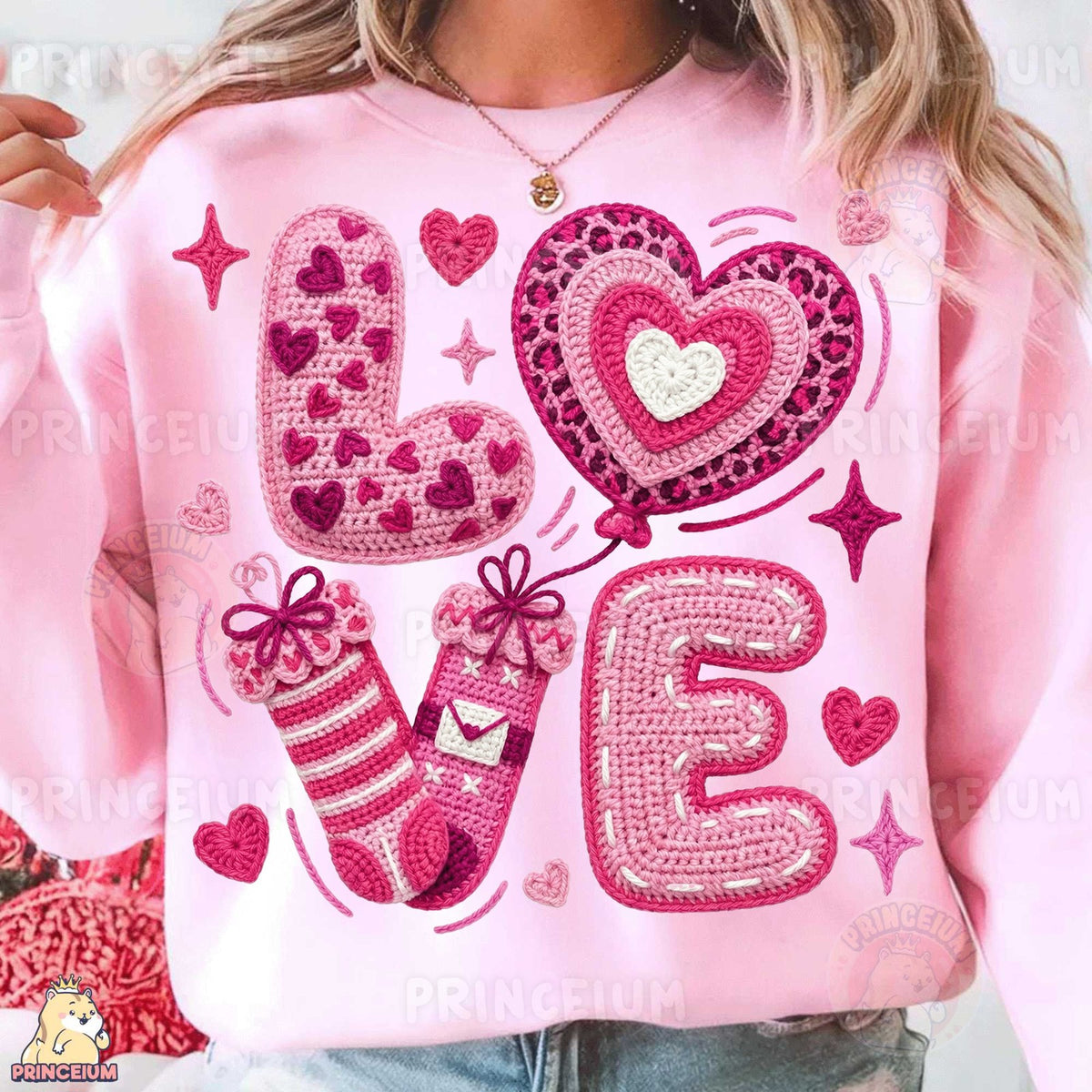 Crochet LOVE Valentine Hearts