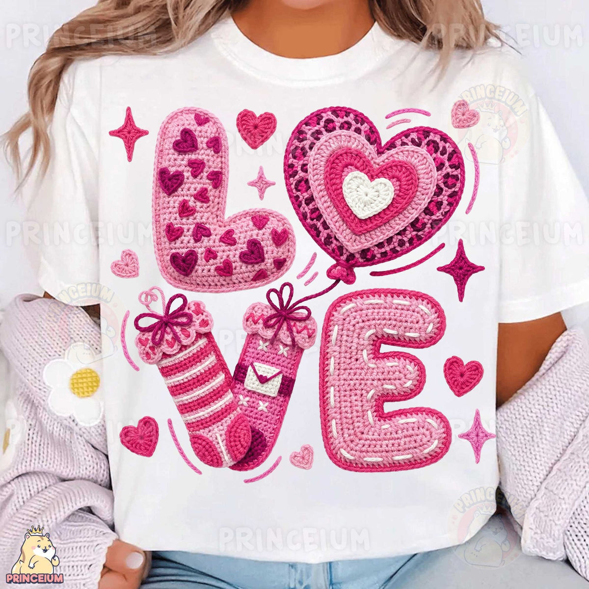 Crochet LOVE Valentine Hearts