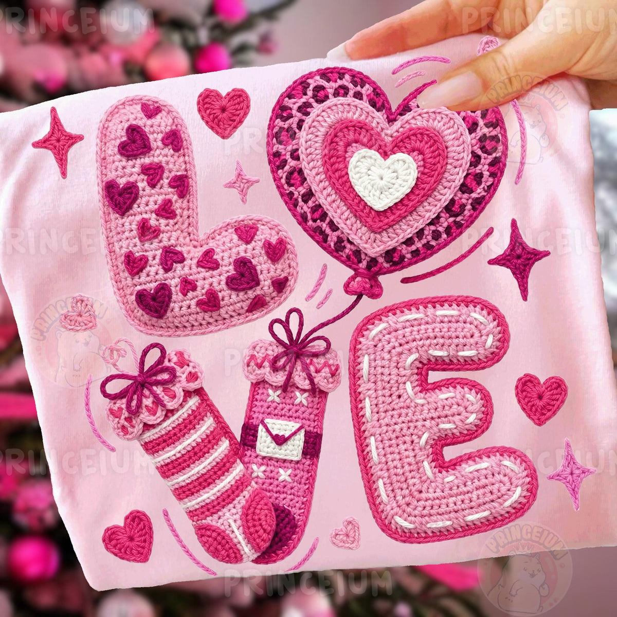 Crochet LOVE Valentine Hearts
