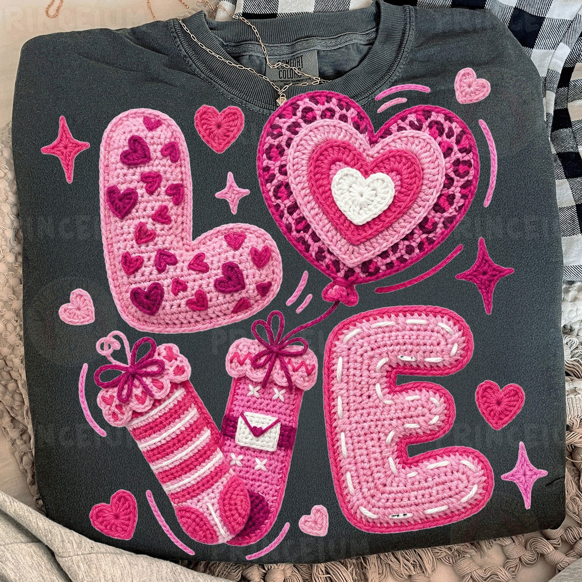 Crochet LOVE Valentine Hearts